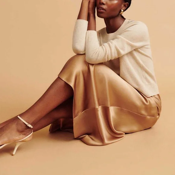 Reformation Sweater Dana Cashmere Crewneck Pullover Sz S - Picture 12 of 14